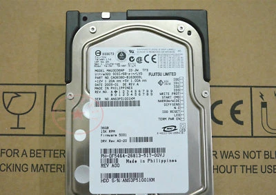 Fujitsu / HP MAU3036NP 36GB SCSI 15K U320 68Pin - Image 1 of 2