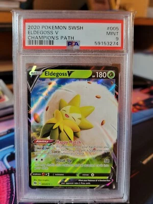 2020 Pokémon SWSH Eldegoss V Champion's Path #005 PSA 9 Mint - Image 1 of 2