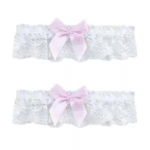 Lace Wedding Garters Bride with Bow Party Prom Leg Garter Belt for Women and ... - Picture 1 of 5