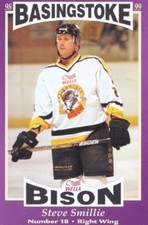 STEVE SMILLIE, BASINGSTOKE BISON, RARE 1998-1999 CARD.
