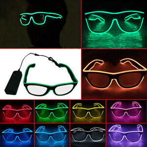 sale Special Shutter Light Up EL Wire Glow Shades Party Bar Eye-wear Glasses