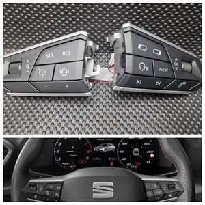 Seat Steering Wheel Buttons Leon Ateca Grey 5FA919719 B 100%OEM - Bild 1 von 15
