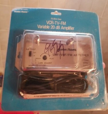 RADIO SHACK VCR TV GM VARIABLE 20 DB AMPLIFIER 75 0HM COAX - Image 1 of 4