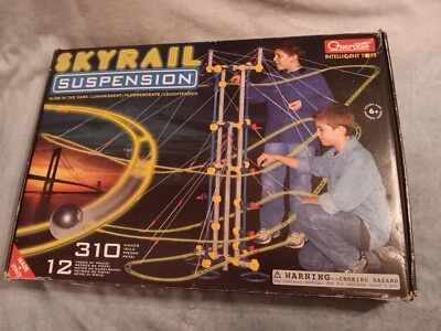 Quercetti Skyrail Suspension Set 310 Pieces Intelligent Toys Glows n Dark - Image 1 of 2