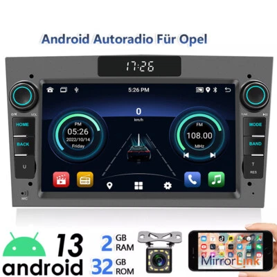 Android 13 GPS Autoradio Für Opel Zafira B Corsa D Astra H Vivaro Vectra C+Kam - Bild 1 von 4