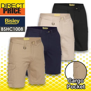 Bisley Mens Stretch Cotton Cargo Short Cotton Workwear Comfort BSHC1008 NEW - Picture 1 of 17