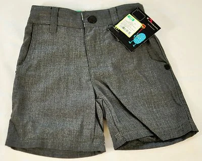 infant boys Shawn White gray shorts flat-front size 18 months MSRP $12 elastic - Image 1 of 4