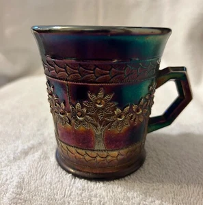 Fenton Blue Carnival Glas Orangenbaum Becher Anfang 1900 - Bild 1 von 7