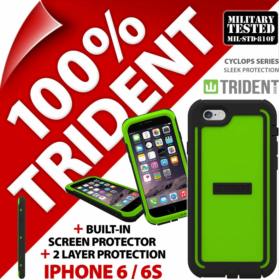 Trident Cyclops Drop Protection Case Cover Rugged for Apple iPhone 6 / 6S (4.7") - Image 1 of 4