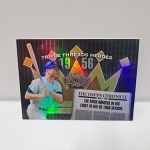 2006 Topps Triple Threads Heroes Mickey Mantle TTH56 MM1 Baseball Card NM