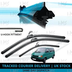 For VW Transporter T4 90-03 Front/Rear Windscreen 21" 21" 16" Flat Wiper Blades - Picture 1 of 8