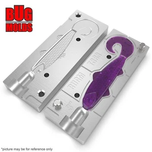 Cebo Hágalo Usted Mismo Molde de Pesca Cebos de Plástico Suave Señuelo Plastisol Lubina Nadar Ahora - Imagen 1 de 3