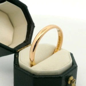 Vintage 22ct Gold Wedding Band Ring 2.5mm dated 1955 - Picture 1 of 4