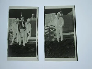 KAP COD, DIE INSELN, OSTMASSE. FILMNEGATIV "ZWEI MÄNNER AUF DACH" ANFANG 1900 - Bild 1 von 1