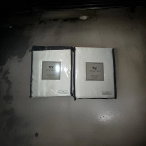 Veratex DEVILLE Reversible European Pillow Sham X2 Packs White/Black NEW 26"  - Picture 1 of 4