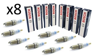 8 BOSCH Spark Plug KIT For TURBO V8 Porsche 2008-2018 Cayenne 2010-2016 Panamera - Picture 1 of 2