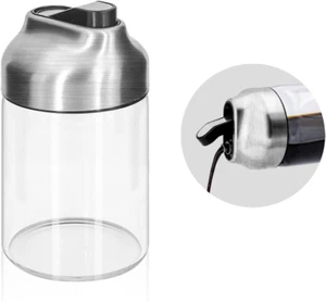 Soy Sauce Dispenser, 7Oz Non-Drip Spout Oil and Vinegar Dispenser with Auto Flip - Picture 1 of 12