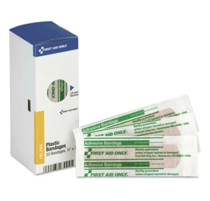 Erste Hilfe nur 3004 25 Stck./Box 3/4 Zoll x 3 zoll Klebeverband Nachfüller Neu - Bild 1 von 2
