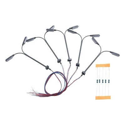 5pcs Model Railway N Scale Lamps 1:160 Street Light Train Building Layout - Image 1 of 4