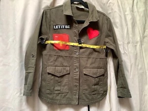 ALICE OLIVIA CHARLINE MILITARY BEATLES JACKET SIZE XS - Picture 1 of 12