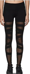 GOTH GRUNGE ELECTRIC YOGA Mesh Leggings Pants $108 SZ M NEW NWT Designer Sexy - Picture 1 of 3