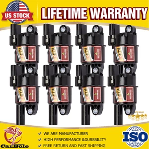 8PCS Ignition Coils D514A For GMC Chevy Silverado/Sierra 4.8/5.3L Pontiac UF414 - Picture 1 of 18