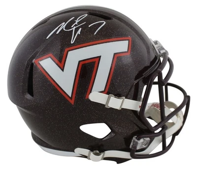 Virginia Tech Michael Vick Authentic Signed Full Size Speed Rep Helmet BAS Wit - Image 1 of 3