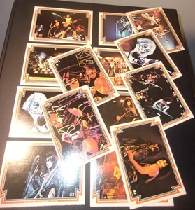 Kiss Ace Frehley Paul Stanley Gene Gum Trading Card 70's Vintage 14 Cards - Picture 1 of 10