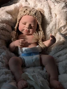 Drink & Wet 19" Muñeca Bebé Silicona Completa Niña Renacida Hecha en 10 Días - Imagen 1 de 7