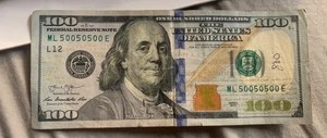 100 dollar bill fancy rare 5-of-a-kind! - Picture 1 of 3