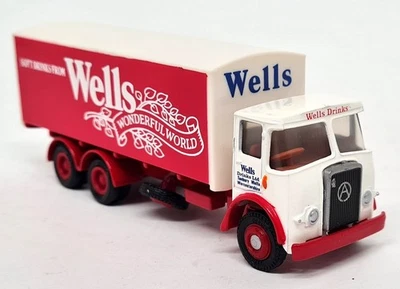 EFE 1/76 - Atkinson Box Van Wells Drinks 6 Wheel 12501 Diecast Model Truck - Image 1 of 3