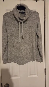 Boxercraft Pullover Oberteil Grau Langarm Zeichnung Damen Gr. M Taschen  - Bild 1 von 7