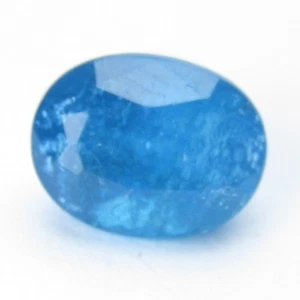 2.04Cts Natural Amazing Neon Blue Color Apatite Oval Shape Loose Gemstone - Picture 1 of 4