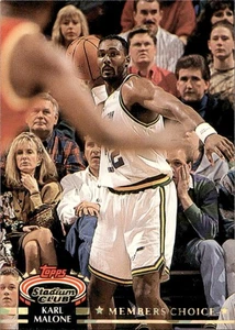 Karl Malone - 1992-93 Topps Stadium Club Basketball - Members Choice #205 - Bild 1 von 2