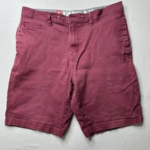 Airwalk Herren Shorts Gr. 34 rot Freizeit Chino flache Fronttaschen - Bild 1 von 8