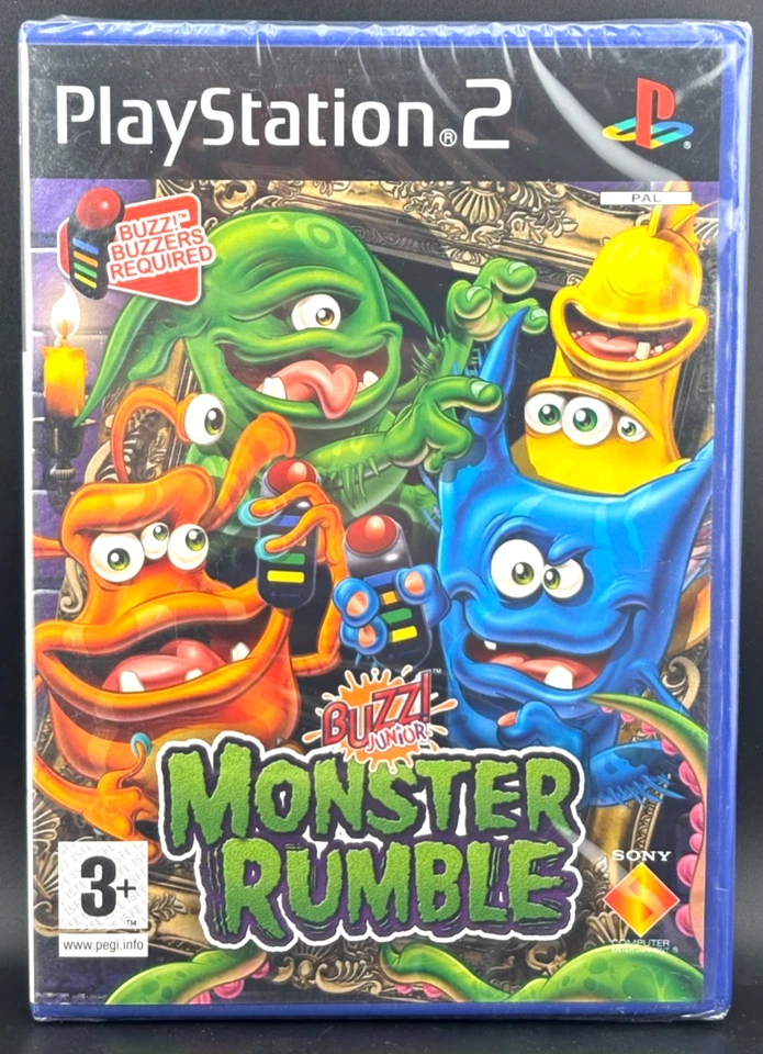 PS2 Buzz! Junior: Monster Rumble, UK Pal, New & Sony Factory Sealed - Image 1 of 2