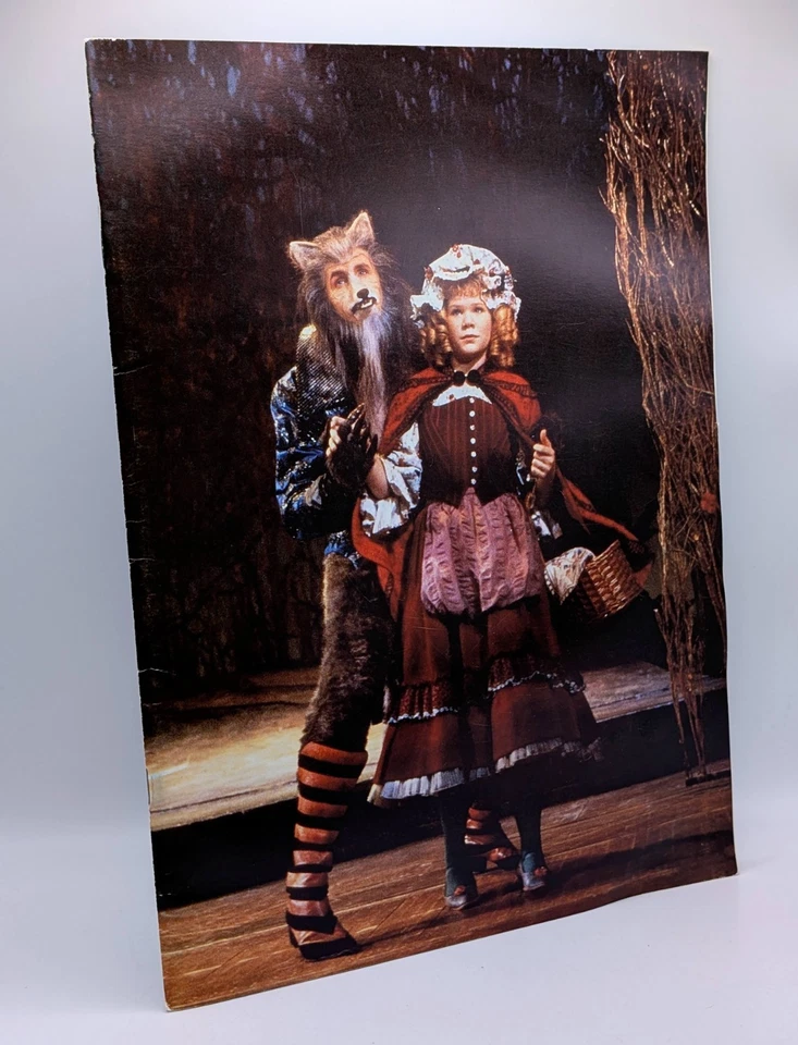 Libro grande del programa Into The Woods Broadway Play Stephen Sondheim producción 1987 Foto 1 de 4