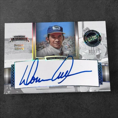 Donnie Allison HOFer PACK PULLED signed card 2012 PRESS PASS LEGENDS #01/75 - Image 1 of 2