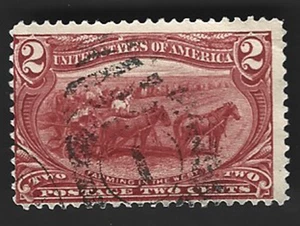 Scott#286 2c Farming the West with Numeral "1" Cancel - (A-2) - Picture 1 of 2