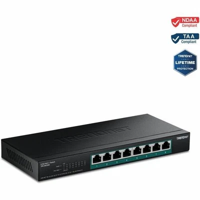 TRENDnet 8-Port 2.5G PoE++ Switch, TPE-BG380, 8 x 2.5GB PoE++ Ports, 230W Poe Po - Image 1 of 4