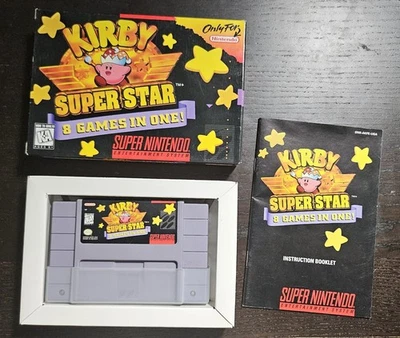Kirby Super Star Super Nintendo SNES Complete CIB Minty Fresh - Image 1 of 4