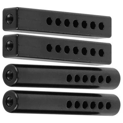 :4Pcs 1/10 RC Square And Round Metal Bumper Mount Post For /Hsp/ - Image 1 of 4