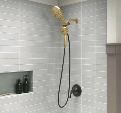 Kit de ducha multifunción Kohler Prone PowerSweep latón vibrante REC31657-G-2MB Foto 1 de 4