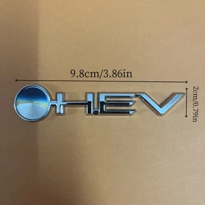 Pegatina metálica a prueba de desvanecimiento híbrida específica premium negrita letras HEV de metal para automóvil - Imagen 1 de 12