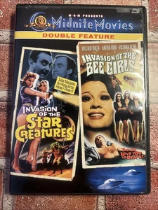 MGM Midnite Movies Double Feature Invasion of the Star Creatures & Bee Girls DVD - Picture 1 of 2