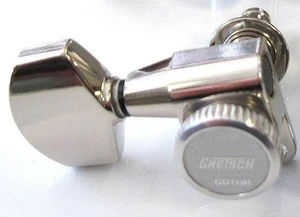Gotoh® "Gretsch" Logo Magnum Lock-Trad TREBLE Side Tuner~Nickel~AB01~9.5mm~New - Picture 1 of 4