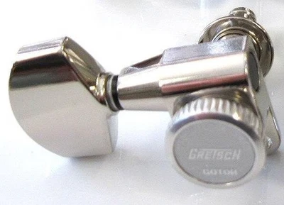 Sintonizador lateral Gotoh® "Gretsch" Logo Magnum Lock-Trad TREBLE ~ Níquel ~ AB01 ~ 9,5 mm ~ Nuevo Foto 1 de 4