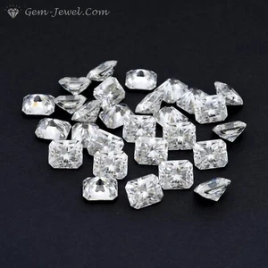 6 X 4 MM 0.60 Carat Full White Radiant Diamond Cut Loose Moissanite for Ring - Picture 1 of 9