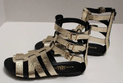 NUEVO SIN USAR, EN CAJA Sandalias Gladiador Doradas Rock & Republic para Mujer Zapatos Talla 5.5 DORADO LUNAR Foto 1 de 4