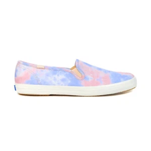 Keds Champion Pink/Blue Tie Dye Canvas Slip-On Sneakers WF65887 - Picture 1 of 3